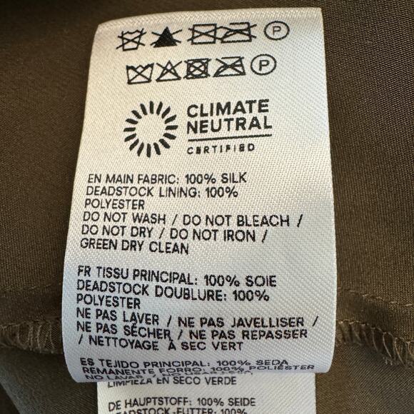 Reformation Nari Silk Dress Morel - Picture 9 of 12